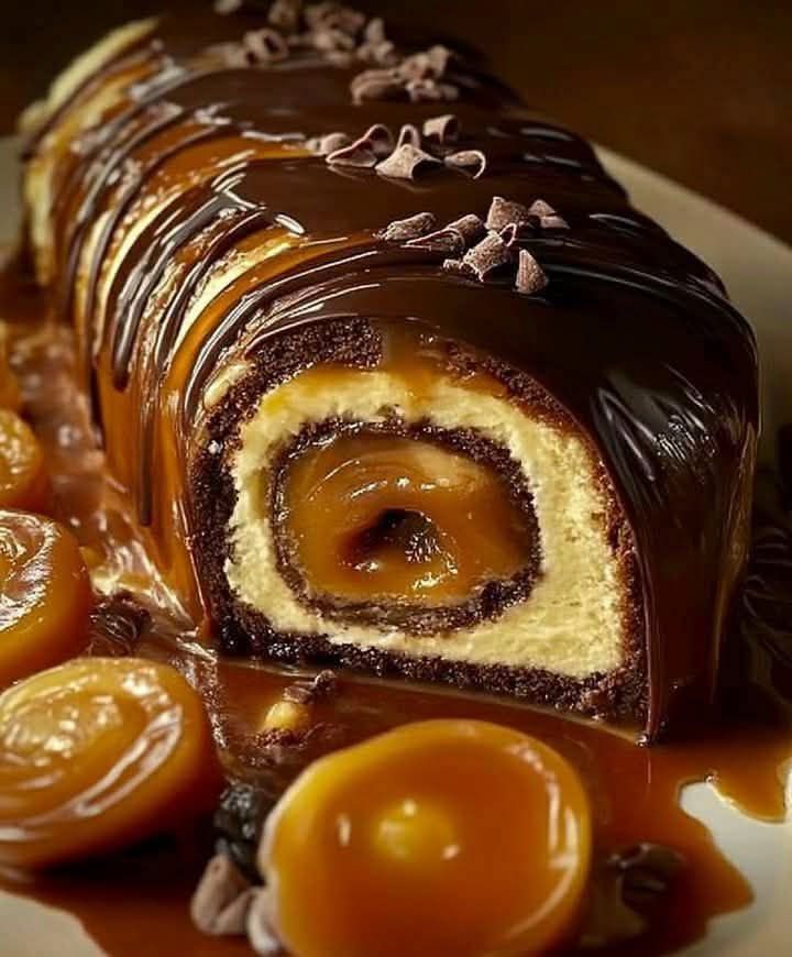 Chocolate Caramel Roll