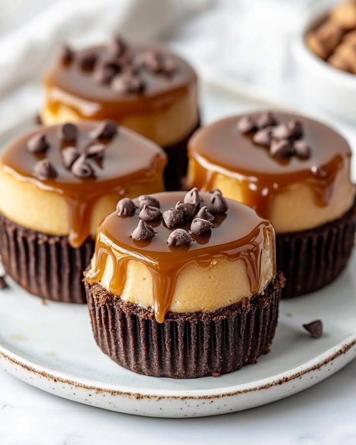 Mini Peanut Butter Cheesecakes