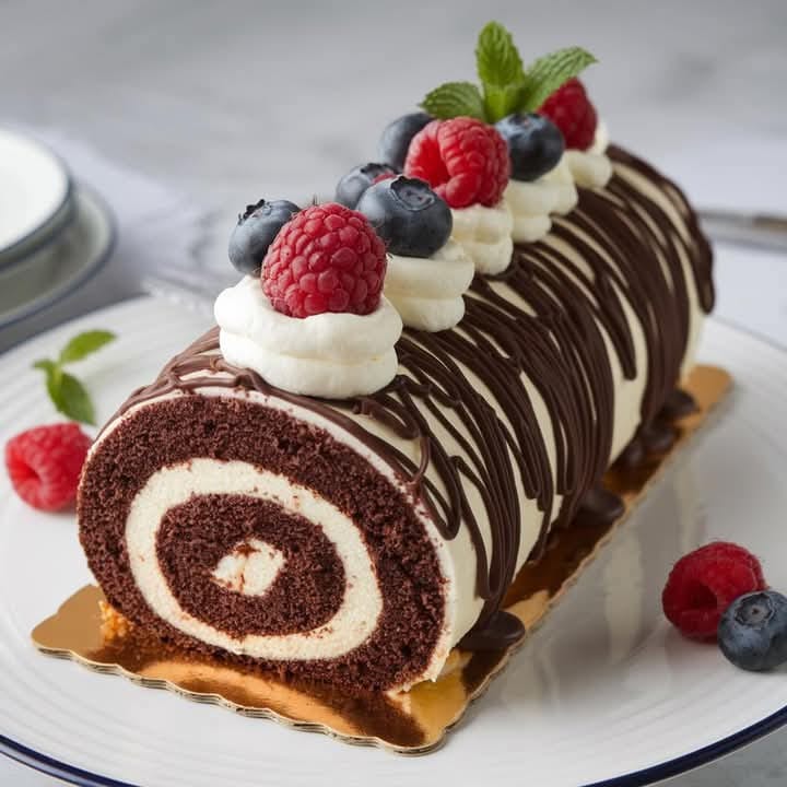Cherry Chocolate Roll