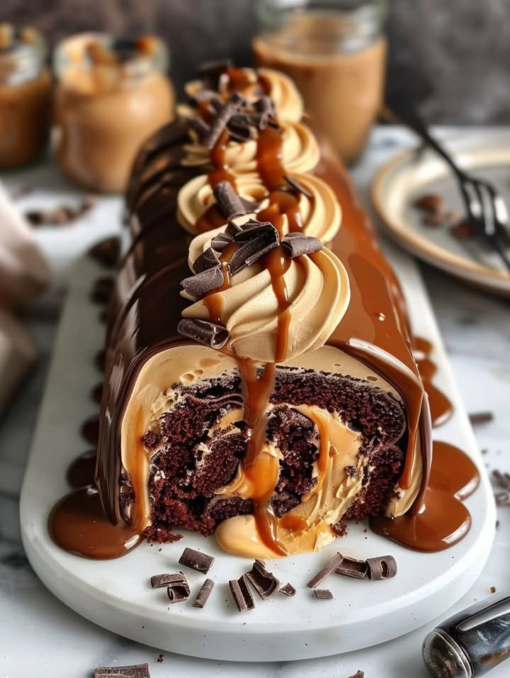 Chocolate Caramel Roll