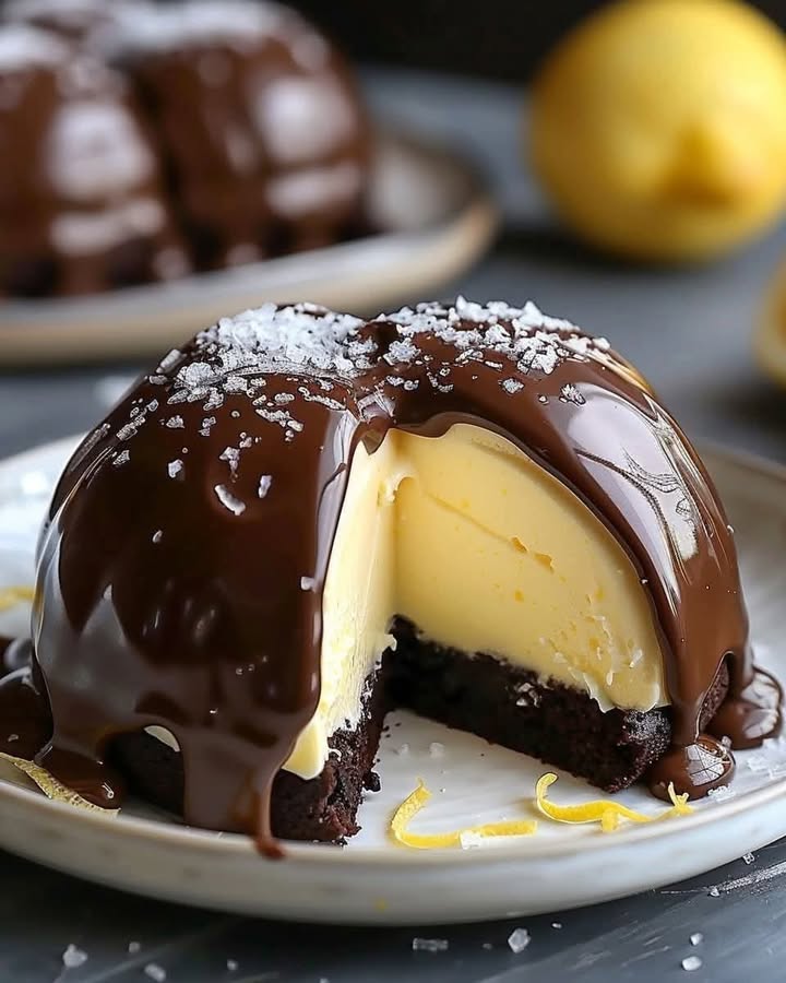 Chocolate Lemon Domes