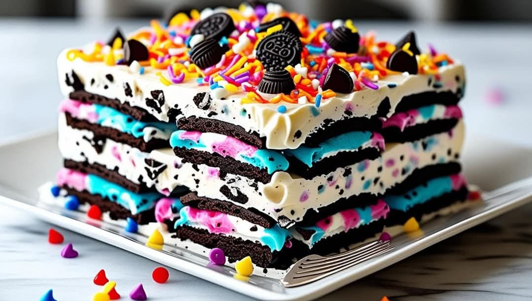 Funfetti Oreo Icebox