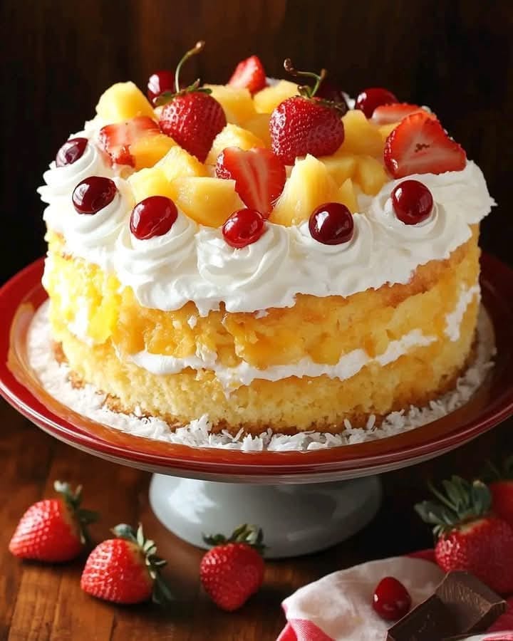 Tropical Strawberry Shortcake