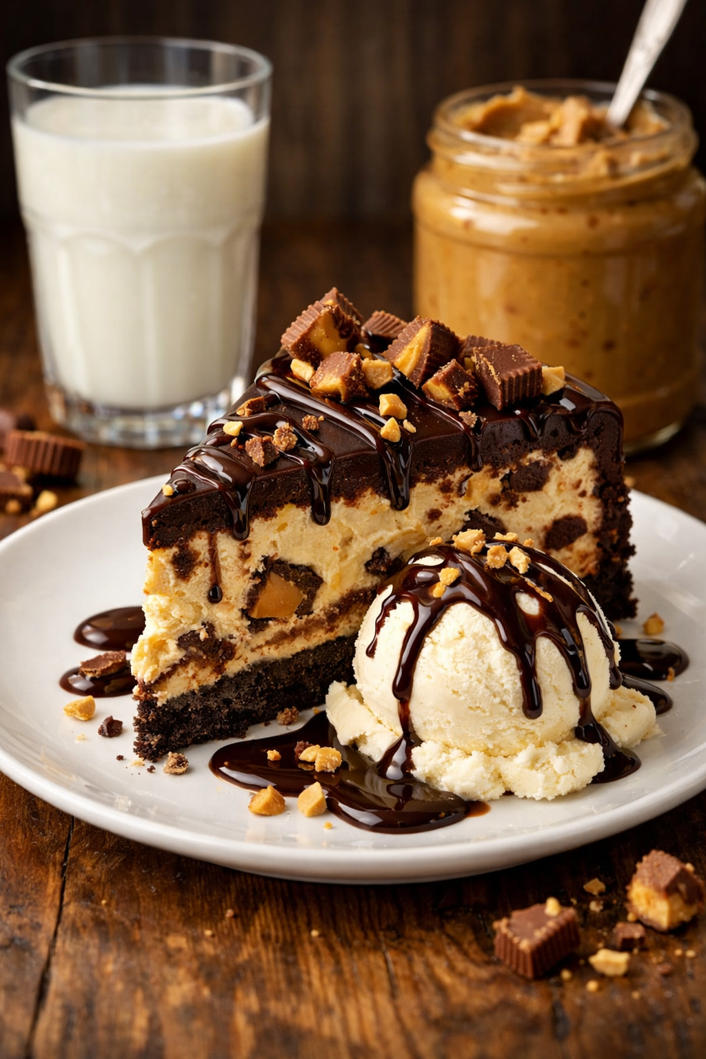 reese's peanut butter ice cream cake