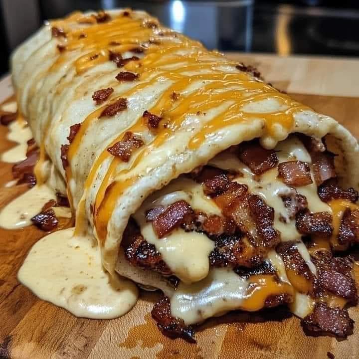 Bacon Cheeseburger Burrito