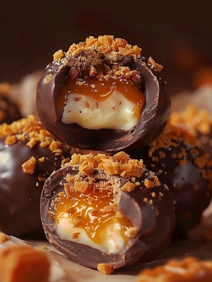 Butterfinger Caramel Truffles