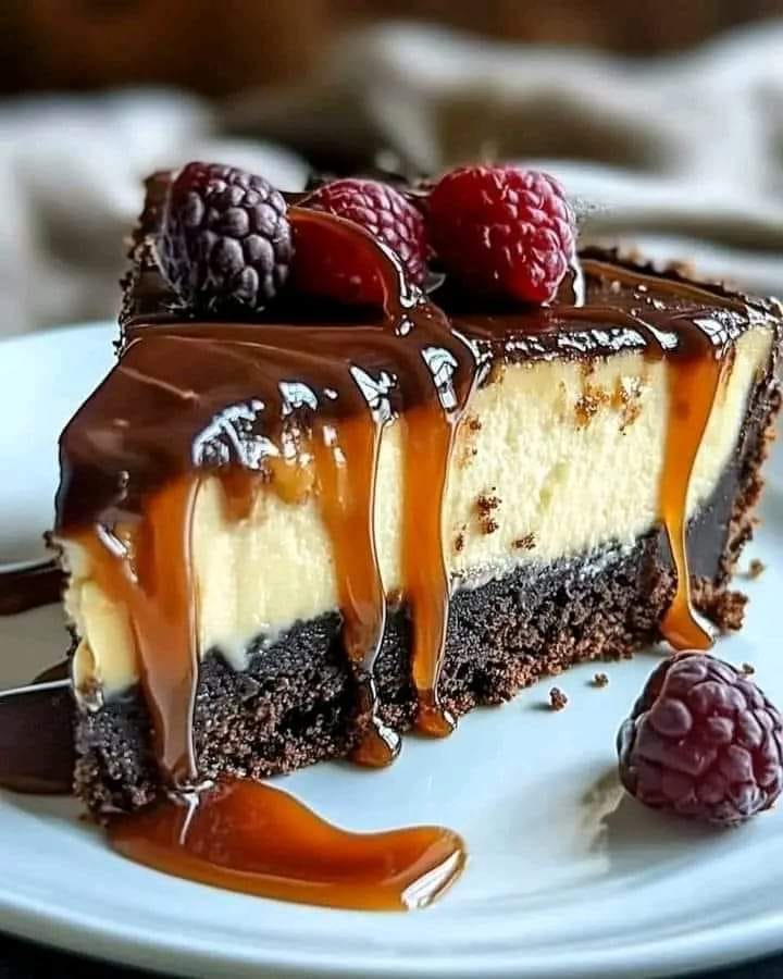 Caramel Brownie Cheesecake