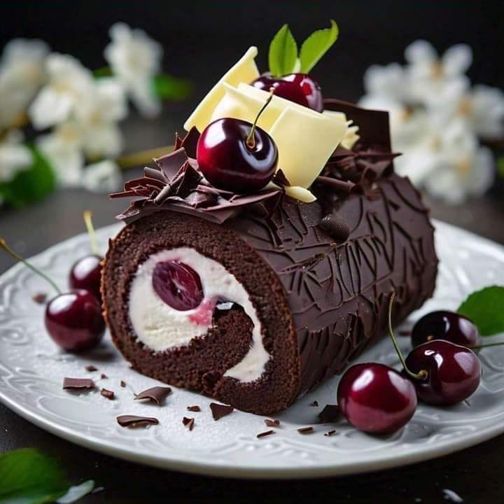 Cherry Chocolate Roll