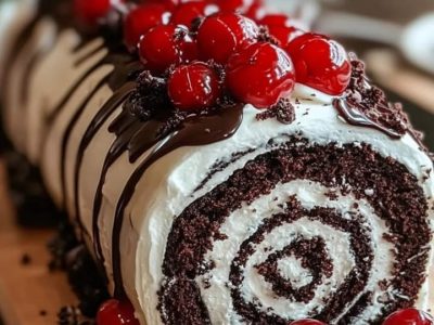 Cherry Chocolate Roll: Irresistibly Rich and Savory Delight