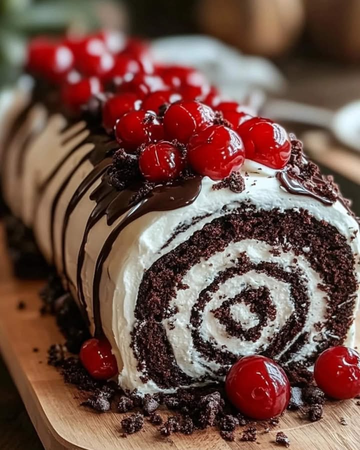 Cherry Chocolate Roll