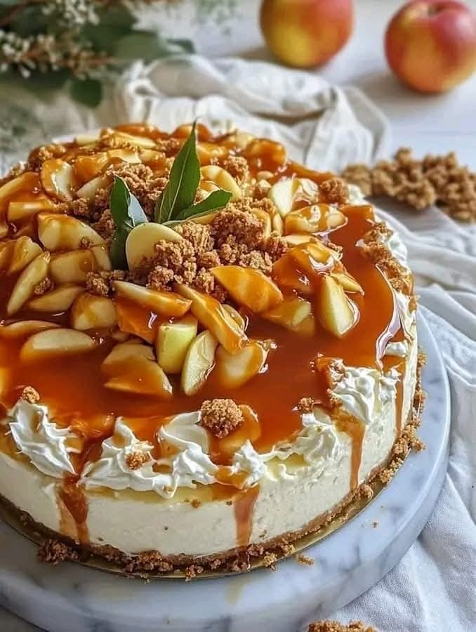 Decadent Caramel Apple Cheesecake