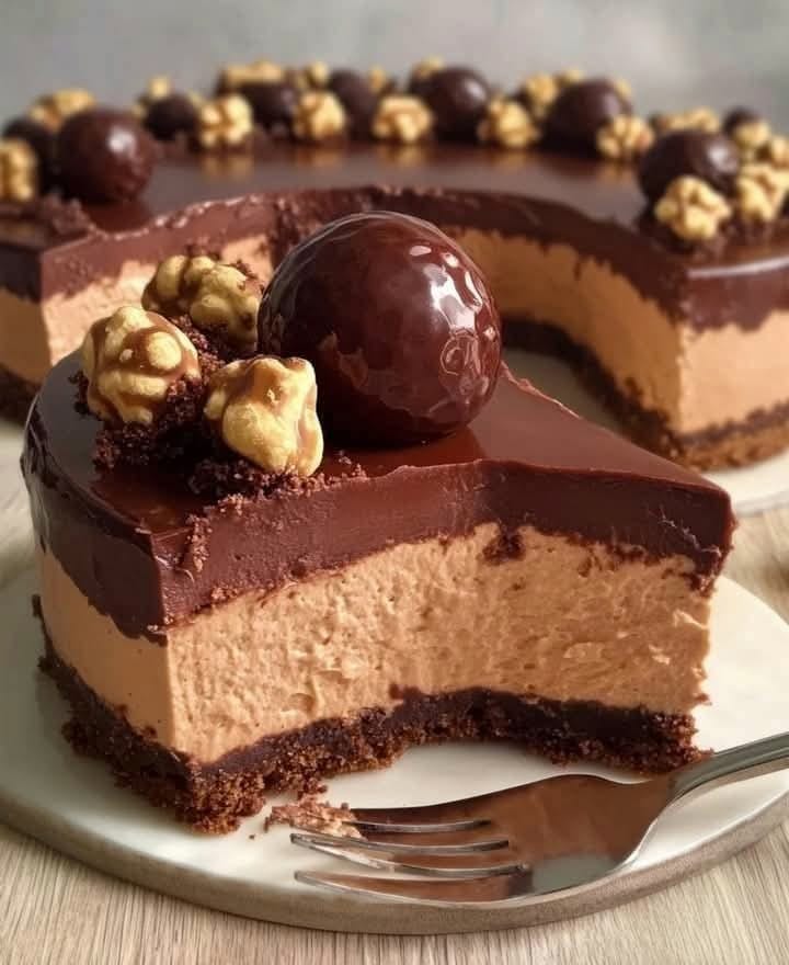 No-Bake Ferrero Cheesecake