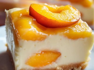 Peach Cream Cheesecake Bars: Best Summer Dessert Recipe