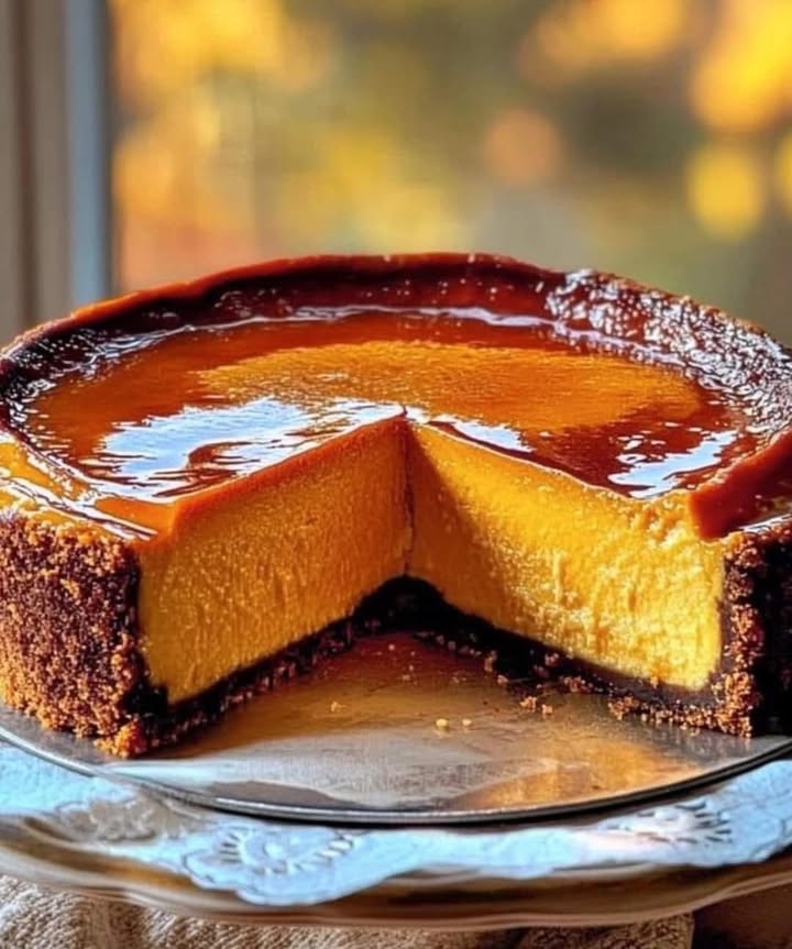 Pumpkin Crème Brûlée Cheesecake