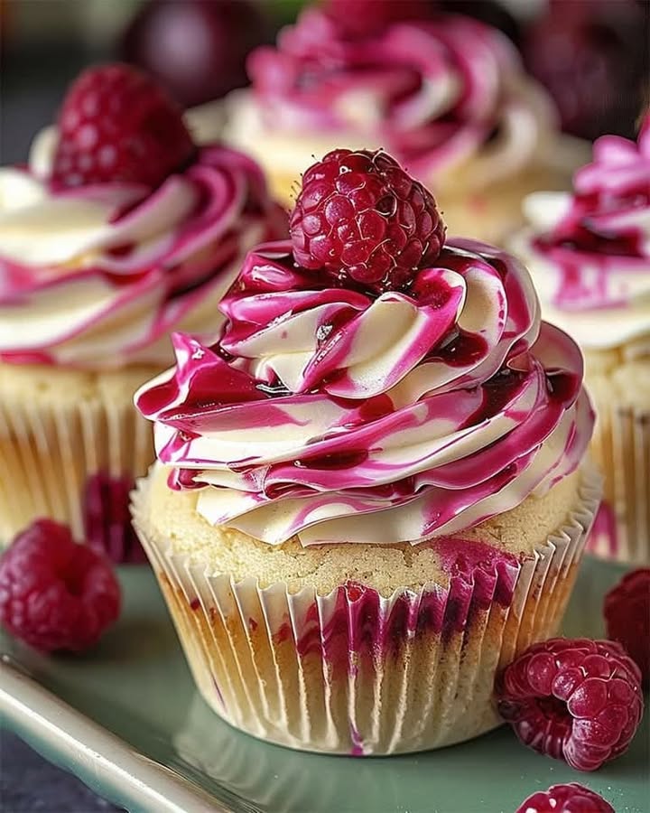 Raspberry Cheesecake Cupcakes