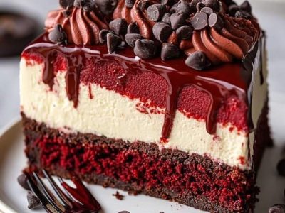 Red Velvet Cheesecake Delight: Irresistibly Creamy Treat