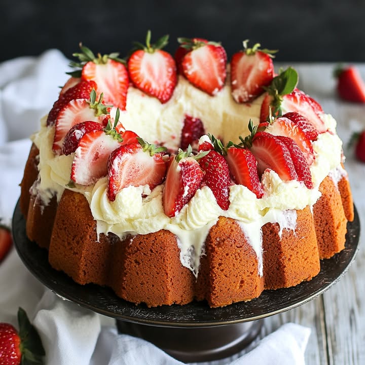 Strawberry Cream Cheese Cake