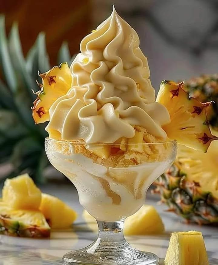 Tropical Pineapple Soft Serve