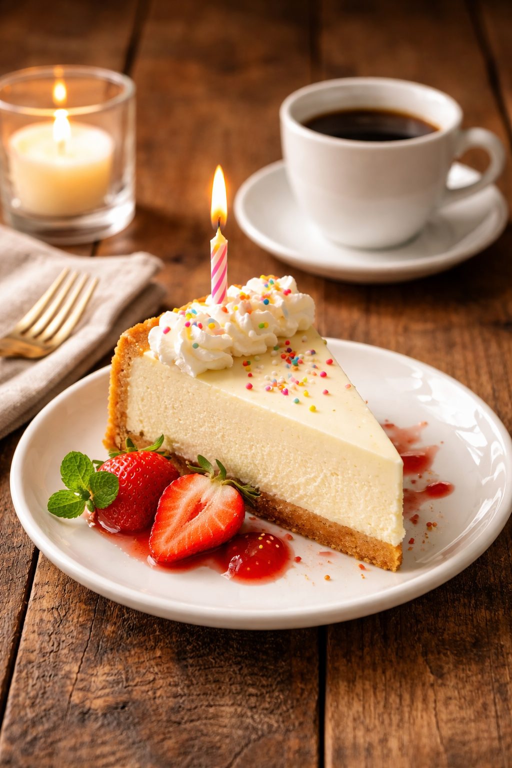 birthday cheesecake