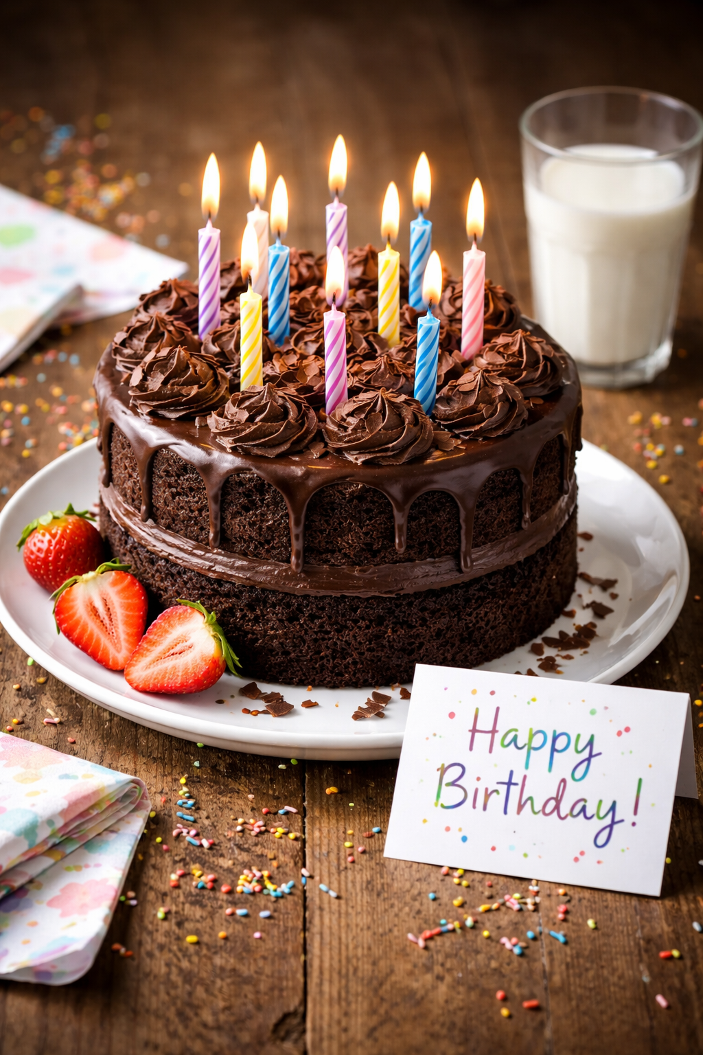 cake happy birthday chocolate