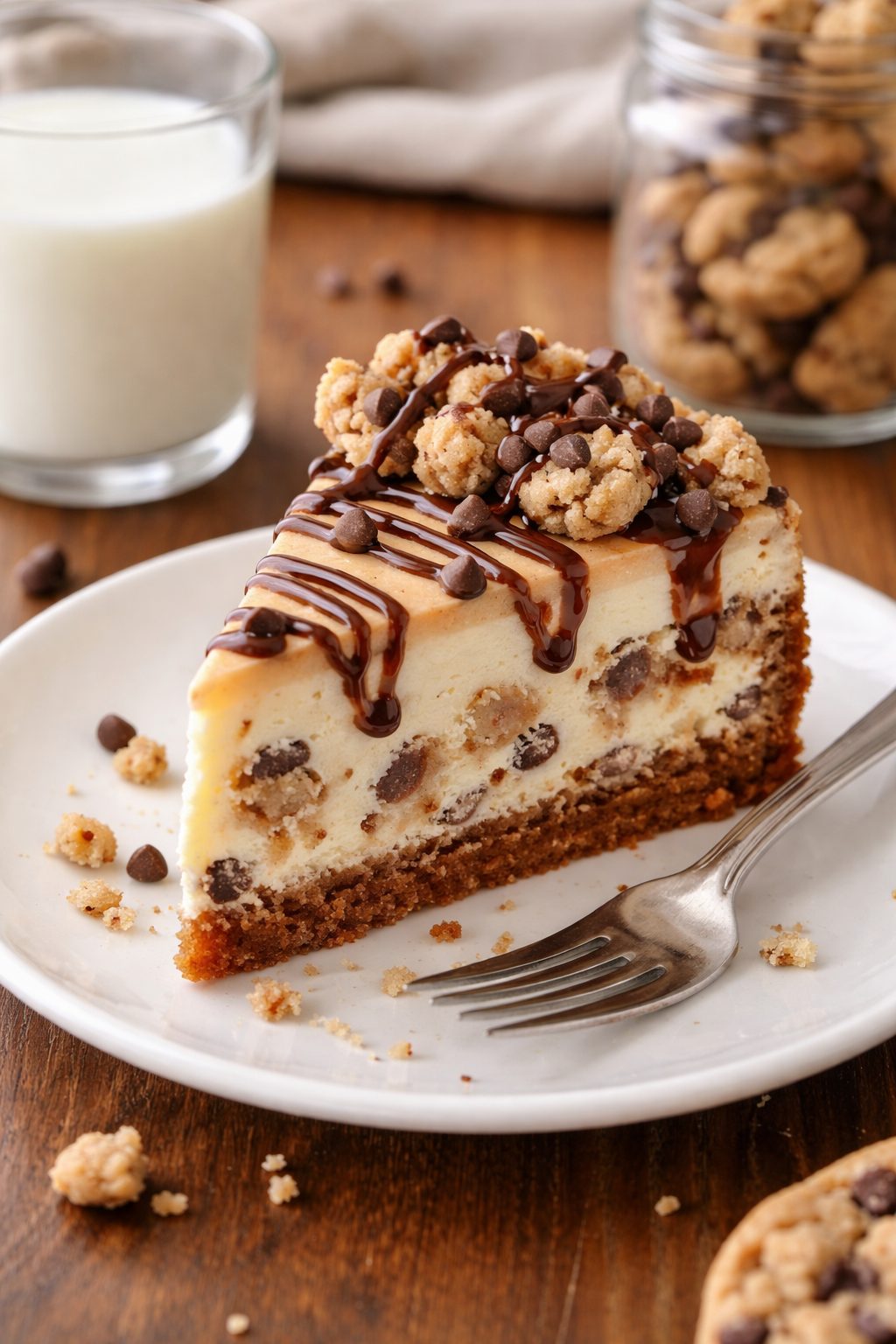 cookie dough cheesecake