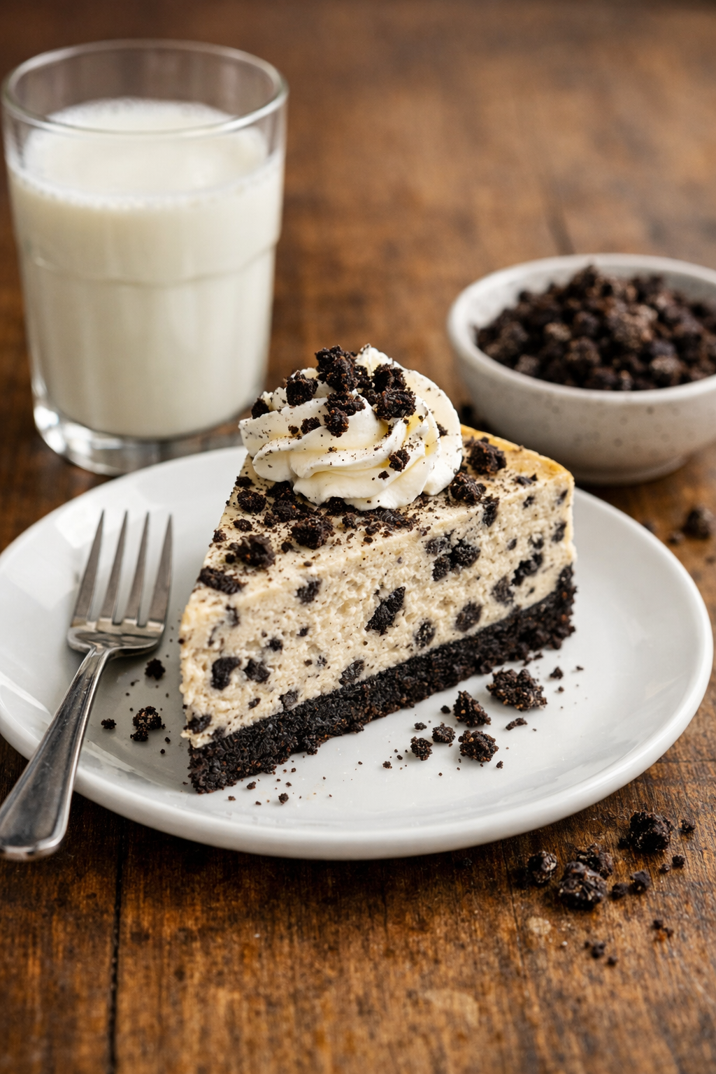 cookies and cream cheesecake