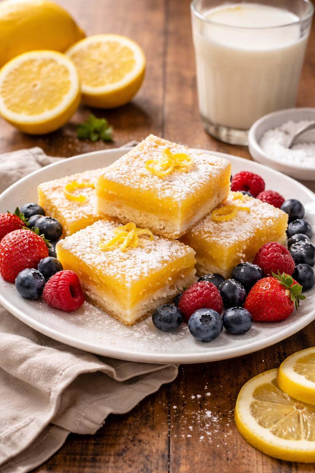 lemon bars with cake mix