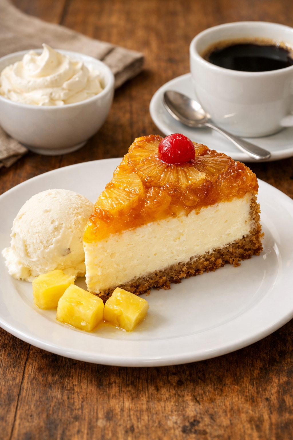 pineapple upside down cheesecake