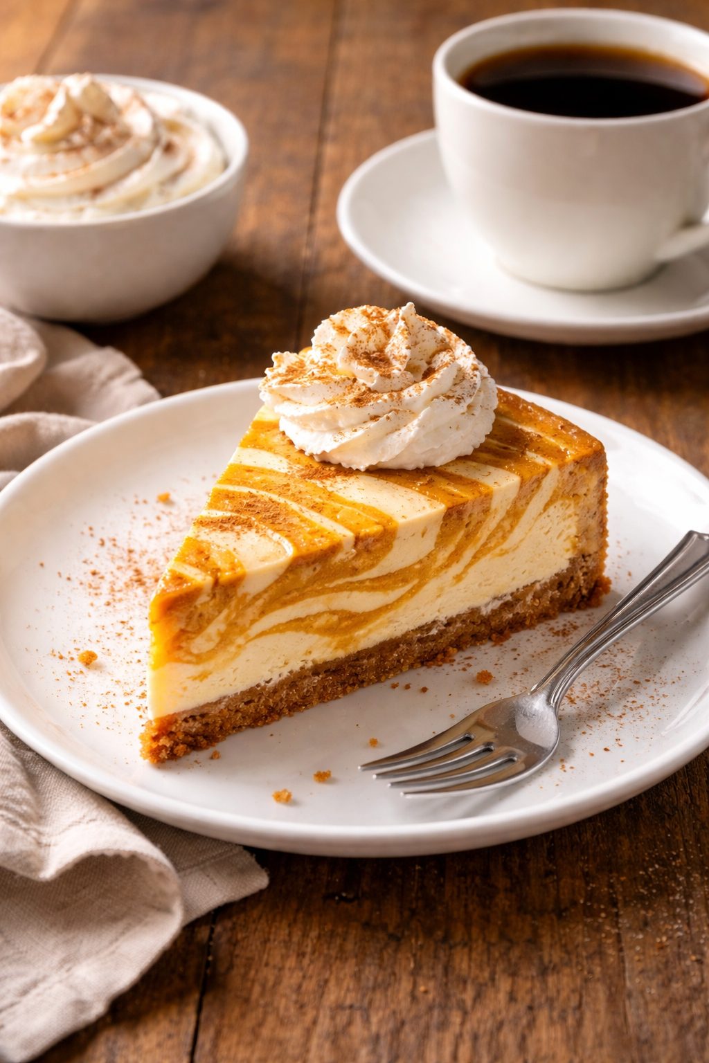 pumpkin swirl cheesecake