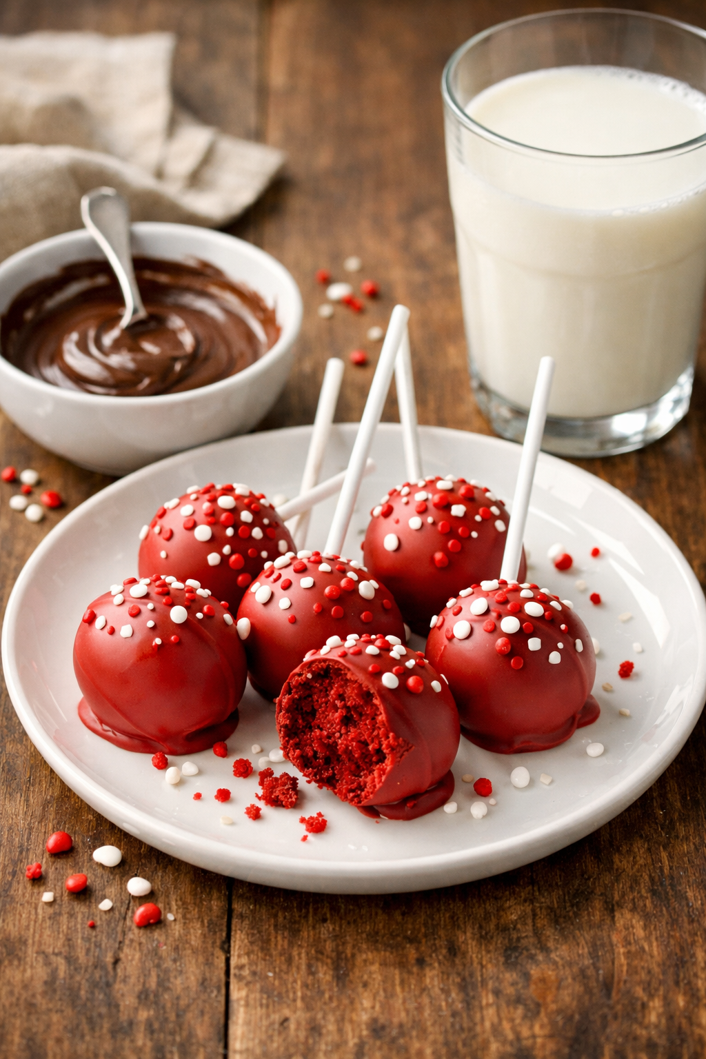 red velvet cake pops