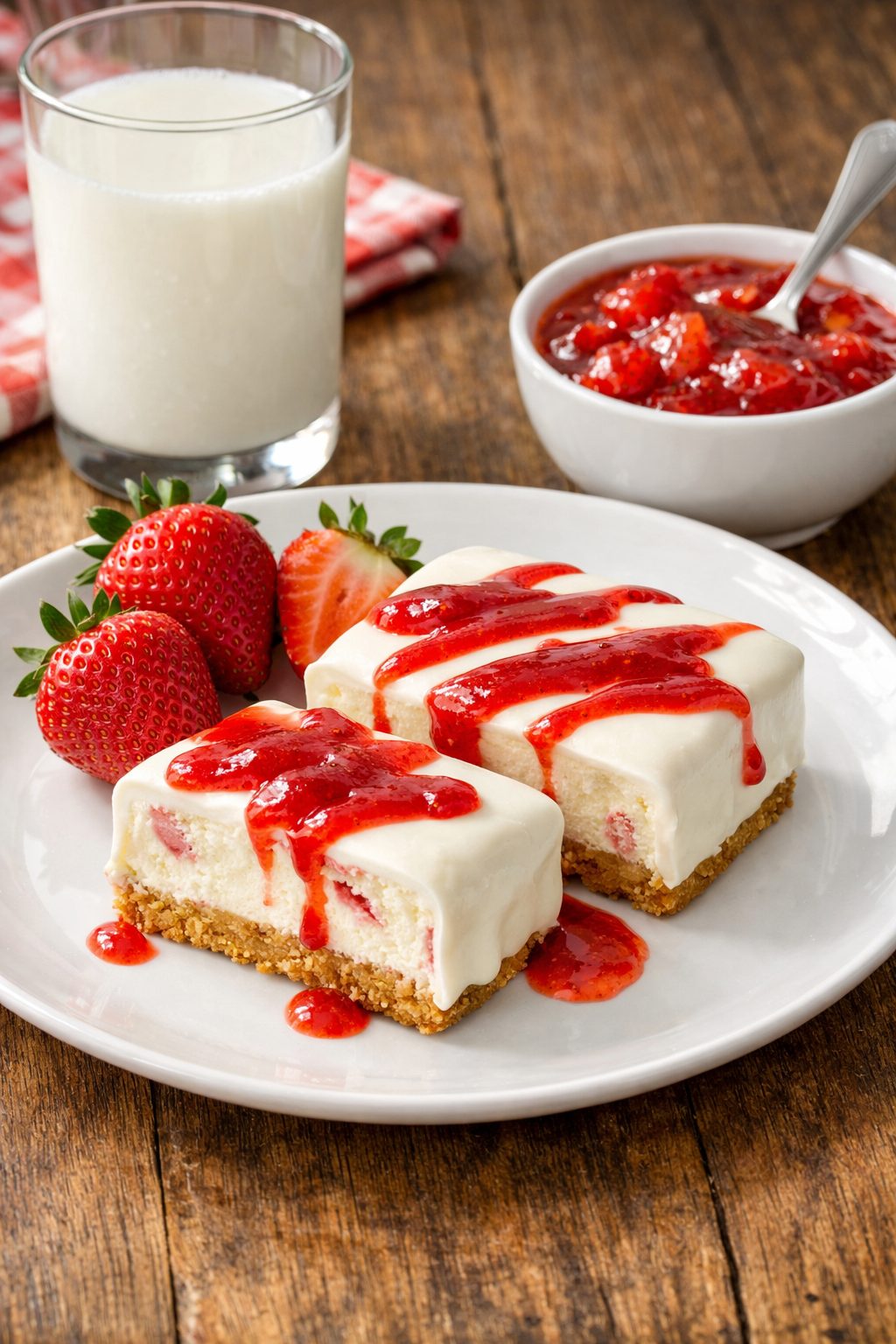 strawberry cheesecake klondike bar