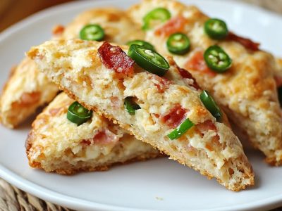 Bacon Jalapeño Scones: Savory Delight in Every Bite