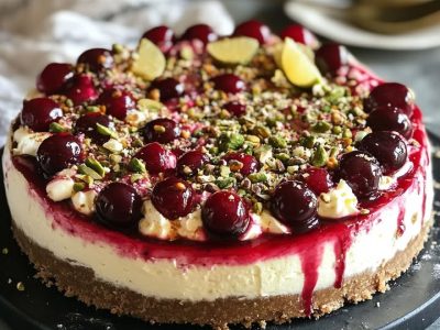 Cherry Pistachio Cheesecake: The Ultimate Decadent Dessert