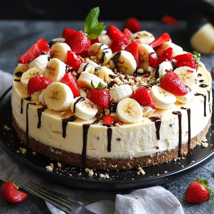 Decadent Banana Cheesecake