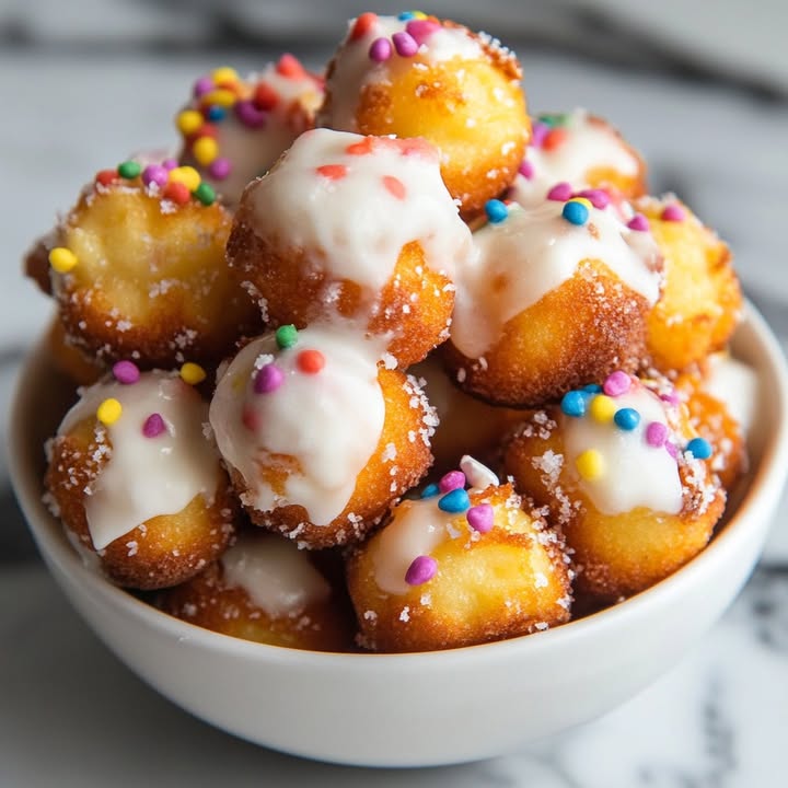 Fried Funnel Cake Bites