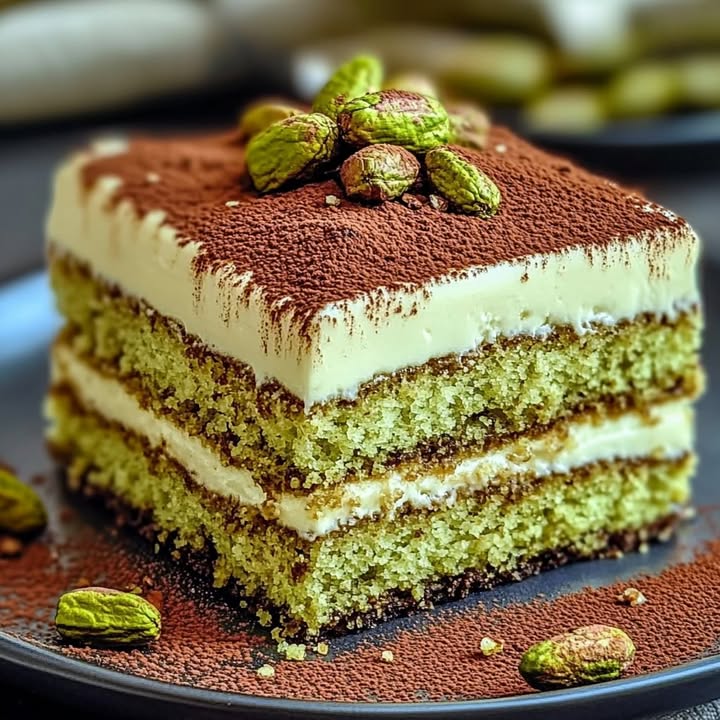 Pistachio No-Bake Tiramisu