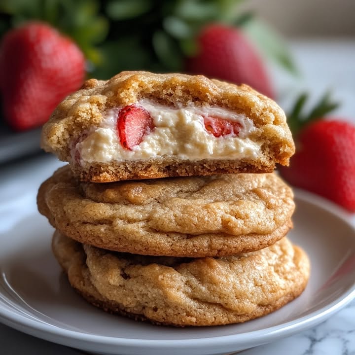 Strawberry Cheesecake Cookies