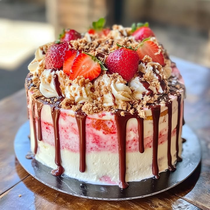 Strawberry Cream Cake