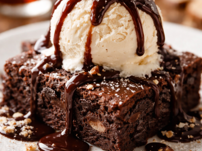 Delicious Brownie a la Mode: A Sweet Treat for Dessert Enthusiasts