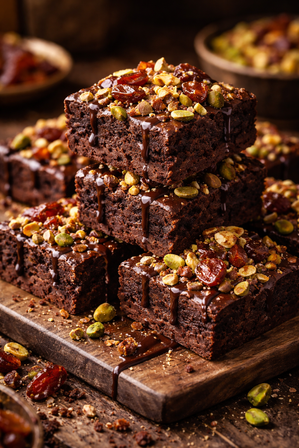 dubai chocolate brownies