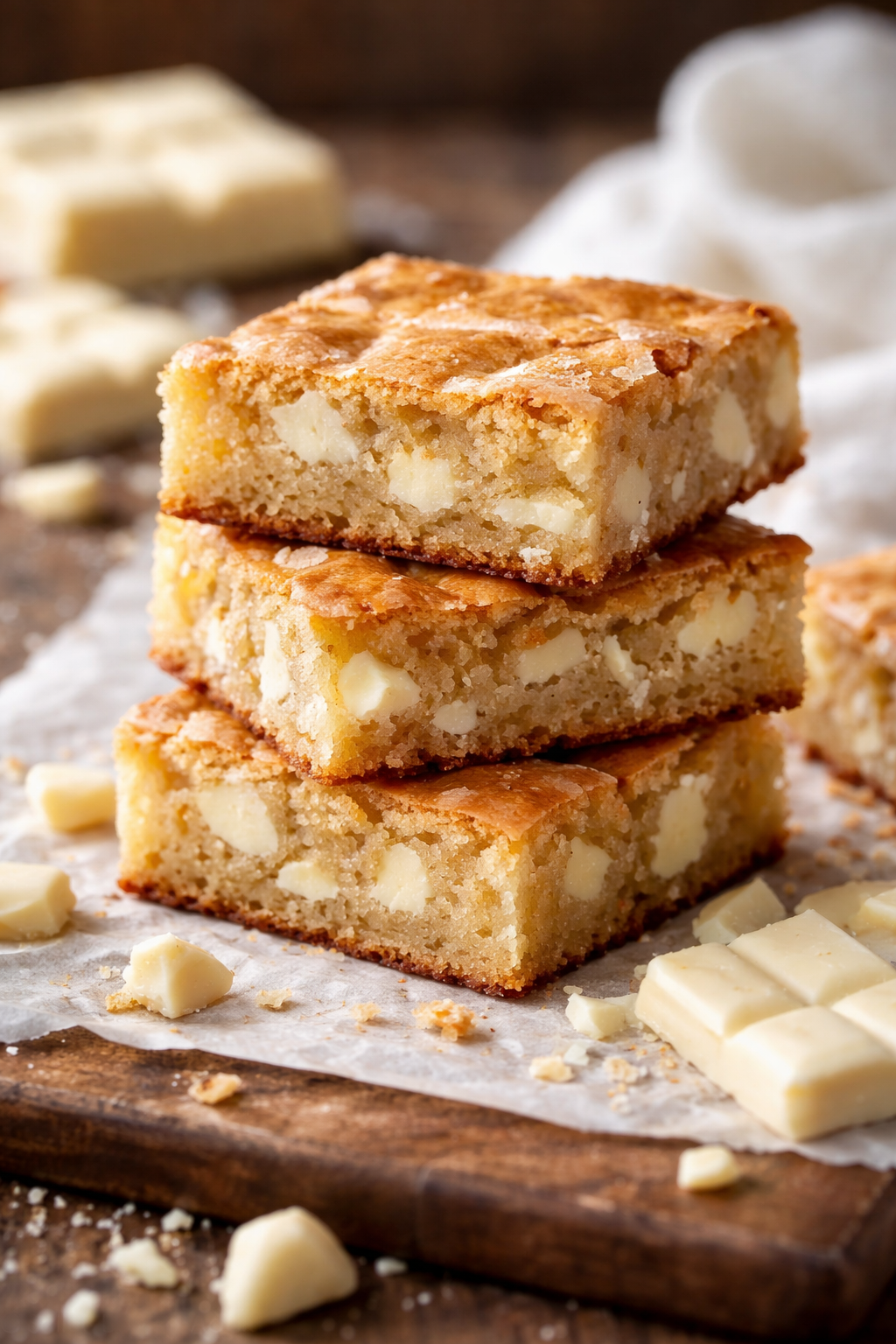 white chocolate brownies