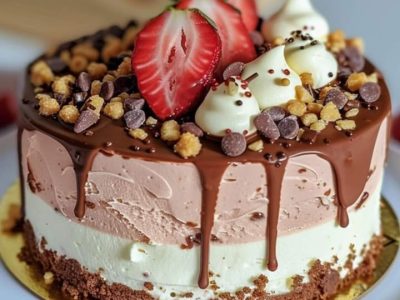 Decadent Rocky Road Cake: Rich Chocolate, Marshmallows, and Nuts