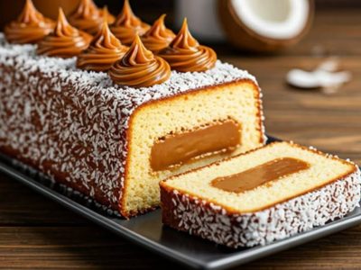 Creamy Coconut Dulce Pudding: A Sweet and Spongy Delight