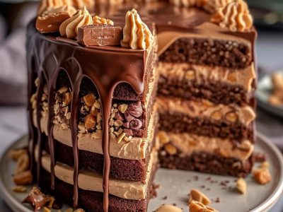 Giant Reeses Peanut Butter Cake: Chocolate & PB Perfection
