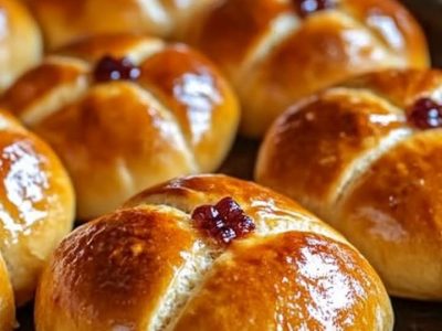 Fluffy Hot Cross Buns: Soft, Spiced, and Perfectly Sweet
