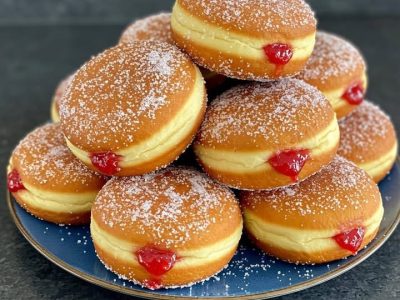 Jam-Filled Sweet Donuts: Easy Recipe for Fluffy Bliss