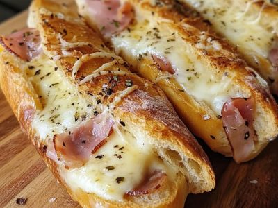 Irresistible Ham Mozzarella Stuffed Baguette: Easy & Delicious